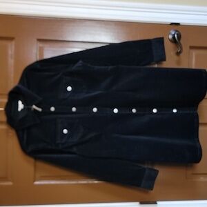 Cato-Black Corduroy, collared,  long sleeved dress Size XL. NWT.